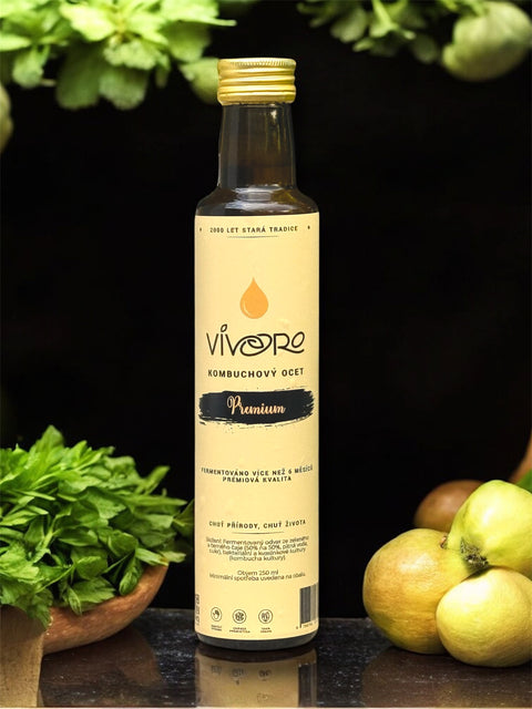 🧡 Kombuchový ocet – Prémiový elixír z pomalé fermentace | 250 ml